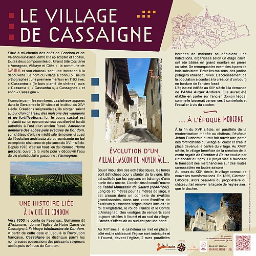 Parcours découverte du village de Cassaigne_Condom