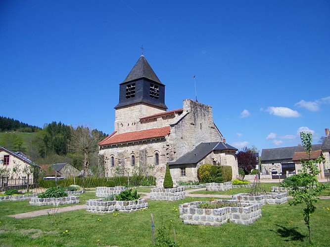 Église et jardin médiéval d'Arronnes
