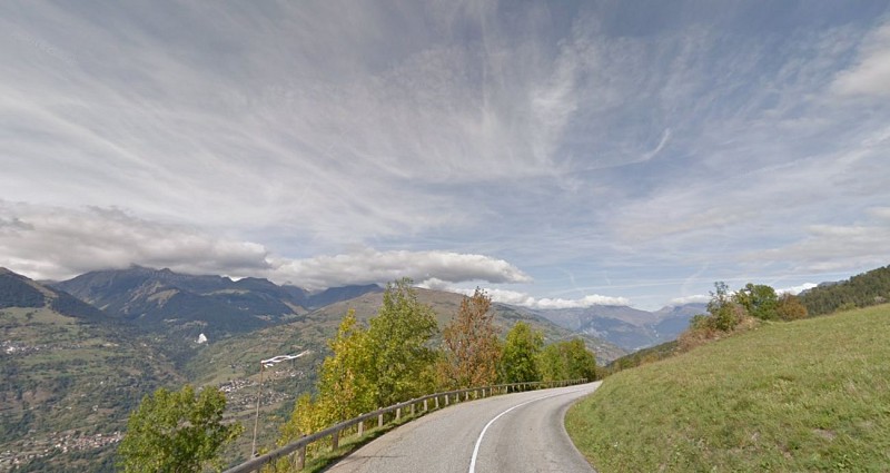 Fahrradaufstieg von Plagne-Villages