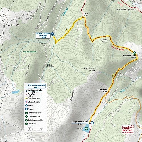 Walking itinerary: Lac de Gers from Lédedian_Samoëns