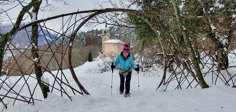 Promenade confort Sentier artistique lez'arts en Adret