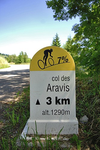 De Col des Aravis opfietsen