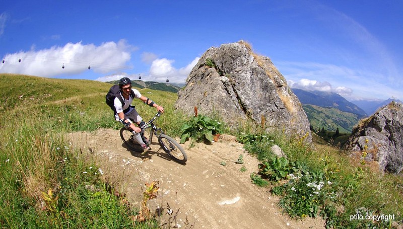 Mountain bike downhill track "Green Show"