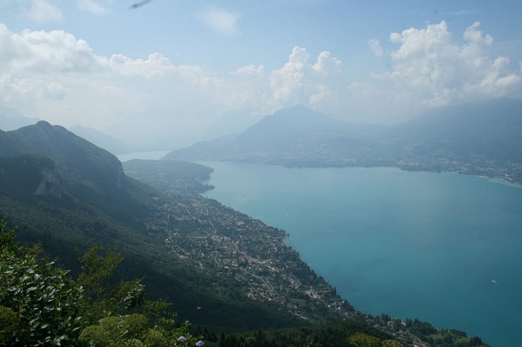 Tour of the Lac d’Annecy. Col de Bluffy or Menthon Saint Bernard - Annecy Parking  Impérial Palace (450 m) . Stage 6