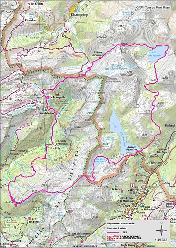 Tour of Mont Ruan. Refuge de Grenairon – Refuge de la Vogealle (1 901 m). Stage 2
