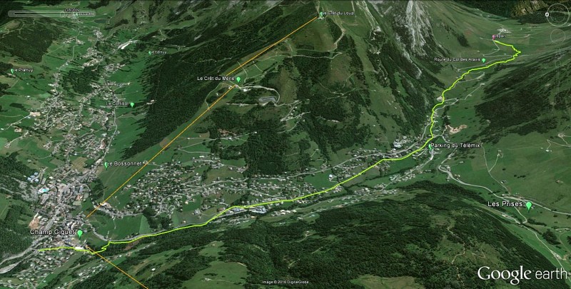 Discesa dal Col des Aravis