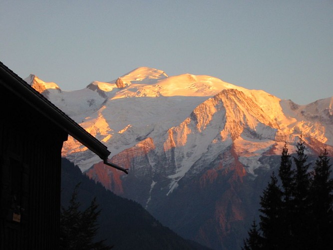 Vue Mont-Blanc depuis le refuge