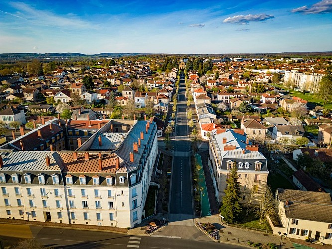 Vue aérienne de la Cité Jardin