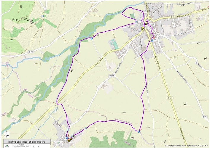 Entre béal et pigeonniers (carte)