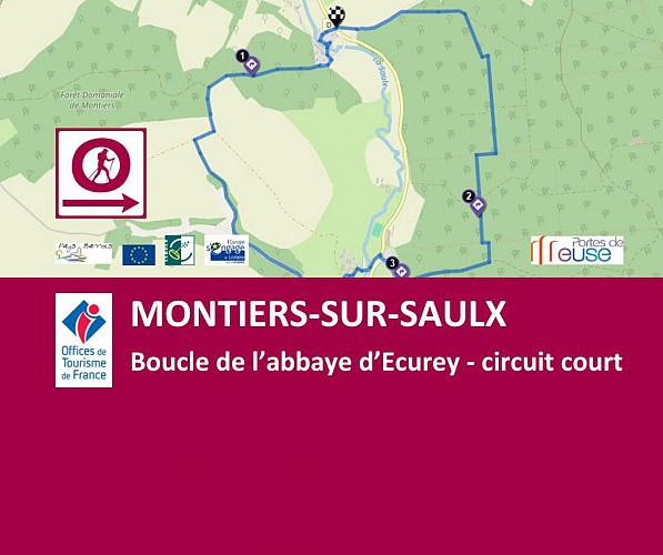 Ecurey (Montiers-sur-Saulx) - Boucle de l'abbaye d'Ecurey (court)