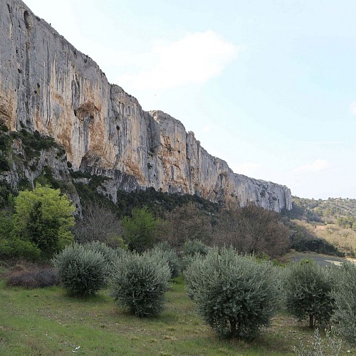 Falaise de La Madeleine depuis Lioux