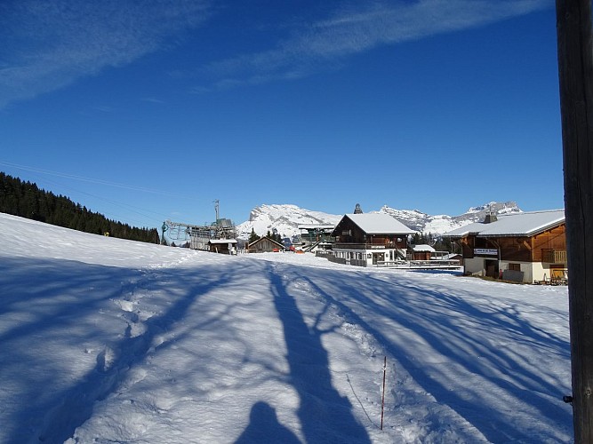 Itinéraire raquettes - Plateau de la Croix / Porcherey