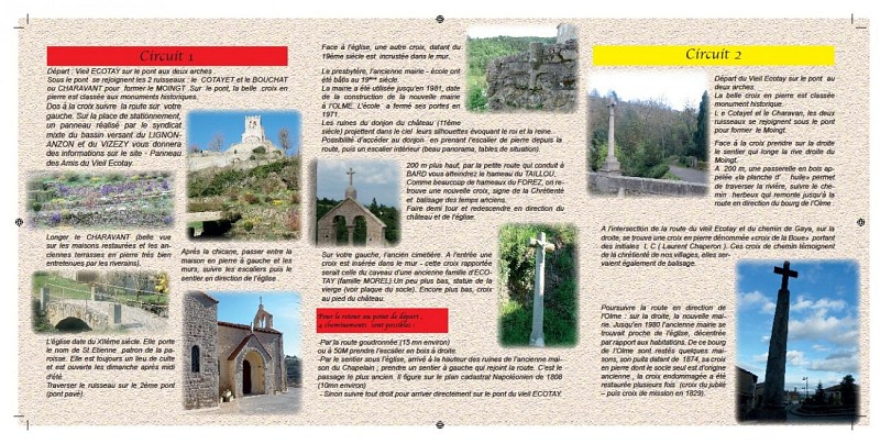 Ecotay, village médiéval et pittoresque - circuit familial croix et patrimoine