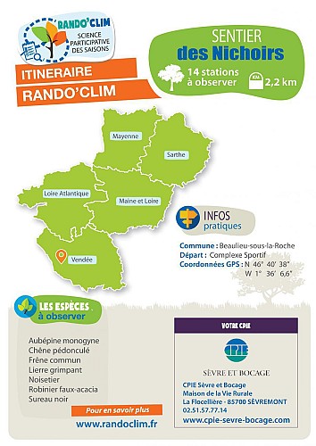 Beaulieu-sous-la-Roche : Rando'Clim sur le sentier des Nichoirs