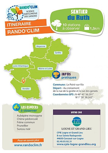 Le Poiré-sur-Vie : Rando'Clim sur le sentier du Ruth