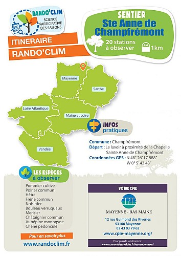 CHAMPFREMONT / Rando'Clim - Sentier Ste Anne de Champfrémont