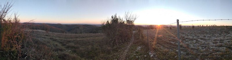 Panorama en direction de Cahors