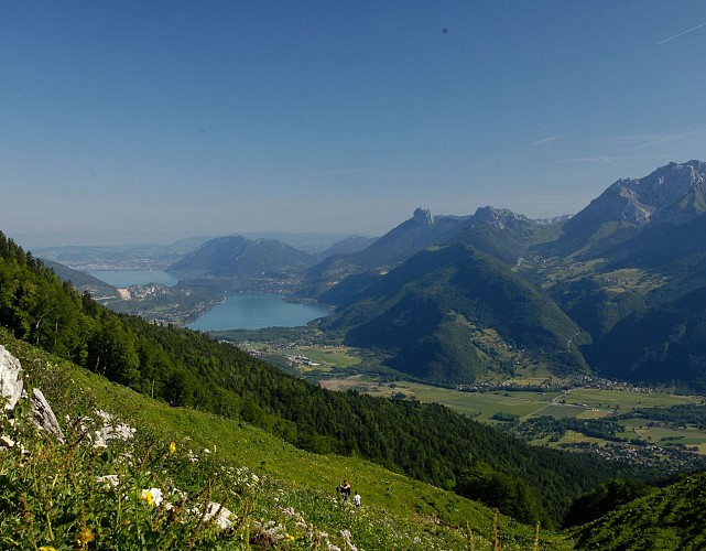 Randonnée avec vue sur le lac d'Annecy