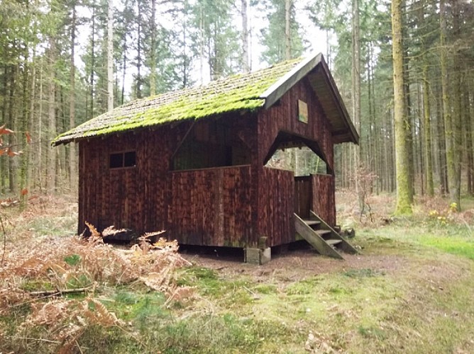 Départ de la randonné au chalet de chasse de Lépanges-sur-Vologne