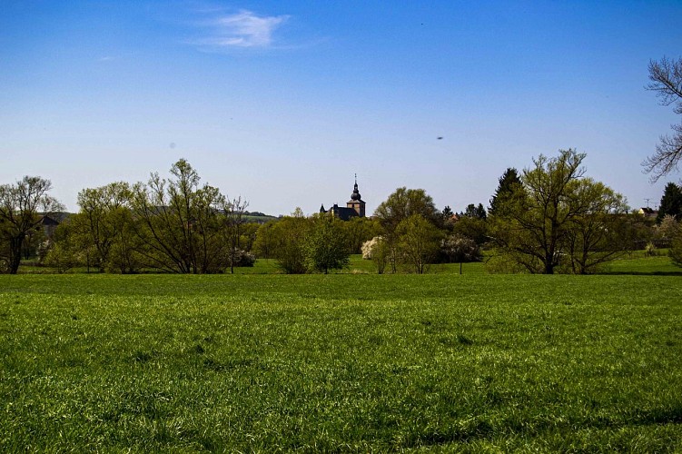 Vue sur l'abbatiale