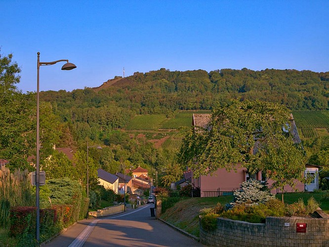 Le stromberg depuis le village de Rustroff