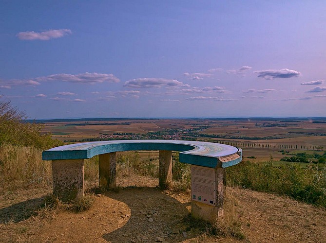 Table d'orientation, côte de Delme
