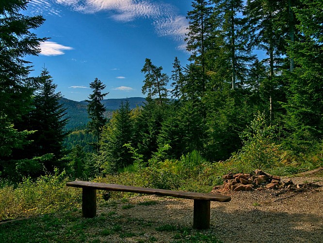 Vue depuis le chalet du Club Vosgien
