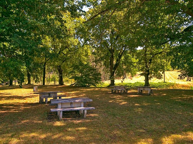 Aire de repos à proximité du prieuré Saint-Thiébault