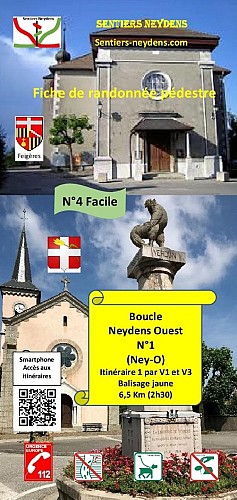 Ruta a pie: Centro de Neydens