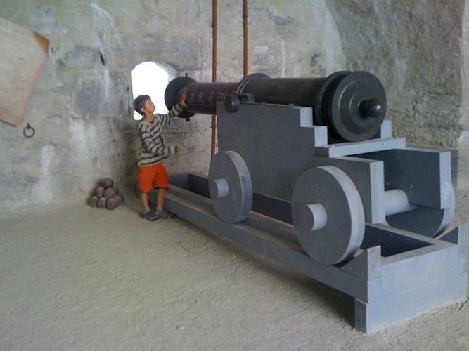 Cannon on the course