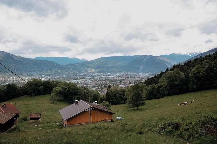 Chemin randonnée de Praz Bassoux