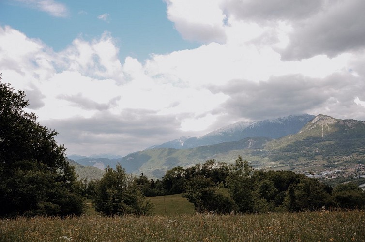 Chemin randonnée de Praz Bassoux