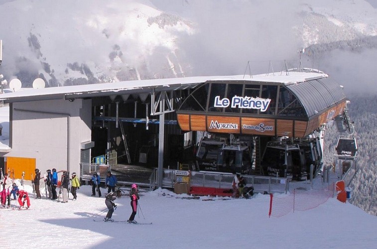 Le Pleney on snowshoes