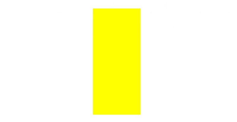 Balise rectangle vertical jaune