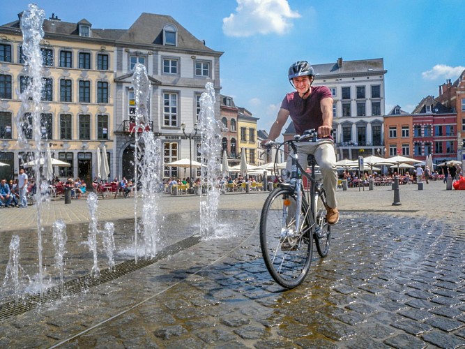 Die UNESCO-Fahrradroute - Etappe 2 von Mons nach Binche