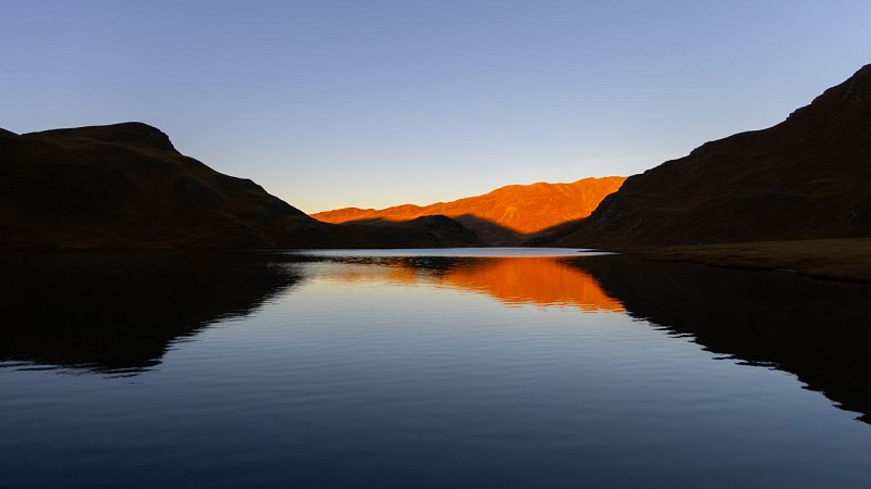 Lac des Cordes from Les Chalps