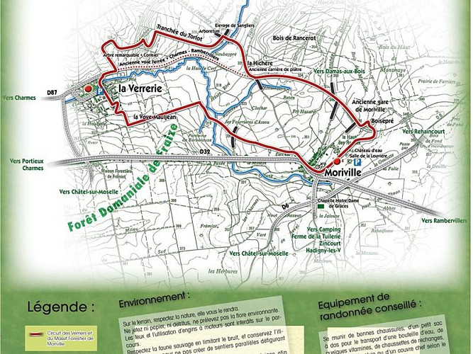 LES VERRIERS ET LE MASSIF FORESTIER DE MORIVILLE ROUTE