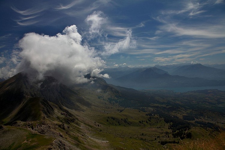 Le lac de Serre-Ponçon depuis le Piolit
