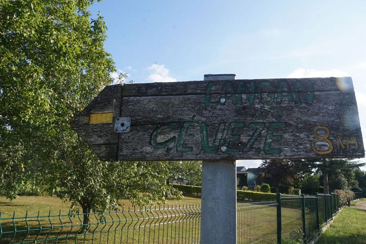 Panneau sentier Gévezé