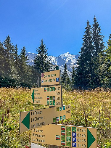 The Col de Voza from Le Crozat_Saint-Gervais-les-Bains