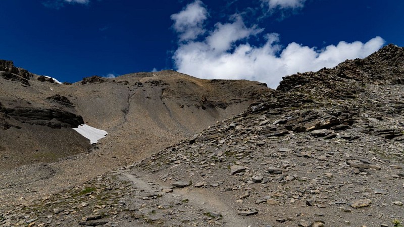 Derniére difficulté, le grand mur, avant l'arrivée au sommet du Buet