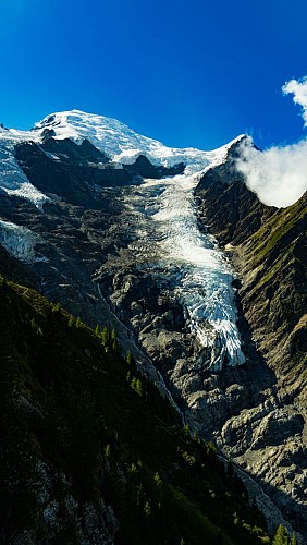 Aiguille et Dôme du Gouter, glacier de Tacconaz