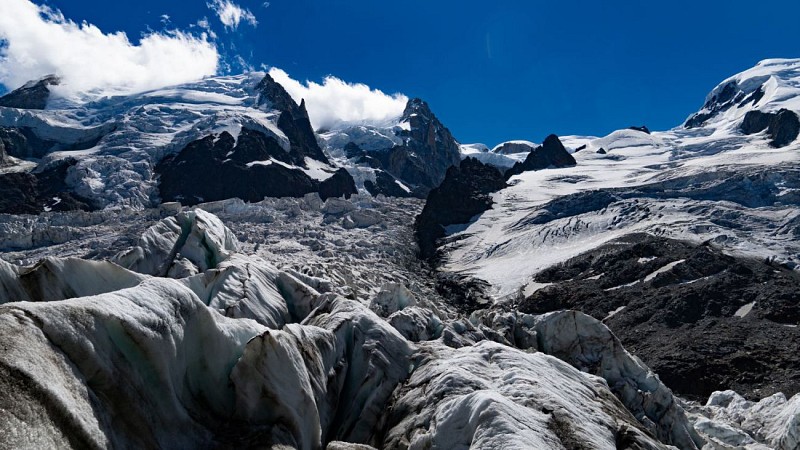 On touche du doigt Glacier des Pélerins