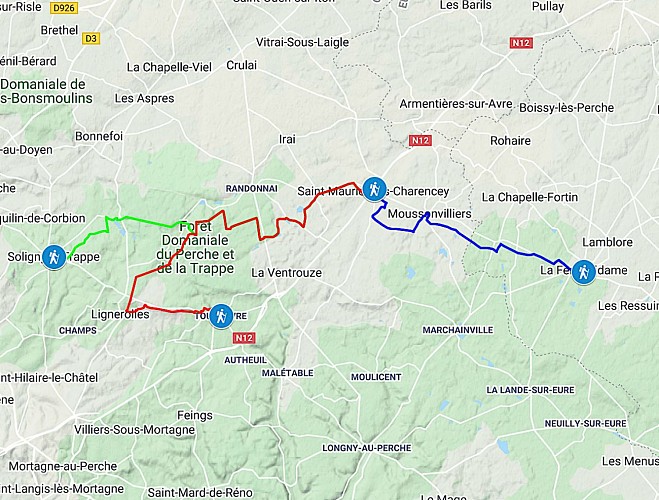Les Traversées au départ de Saint-Maurice-lès-Charencey