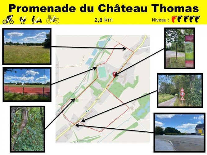 29 Promenade du Château Thomas - balise jaune