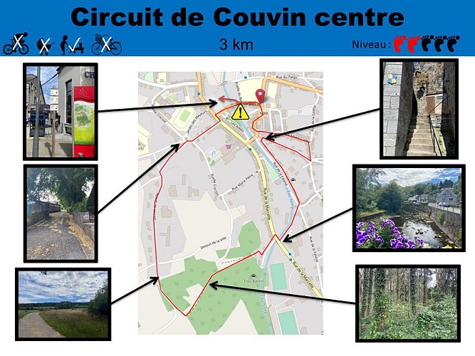 16 Circuit de Couvin centre - balise bleue