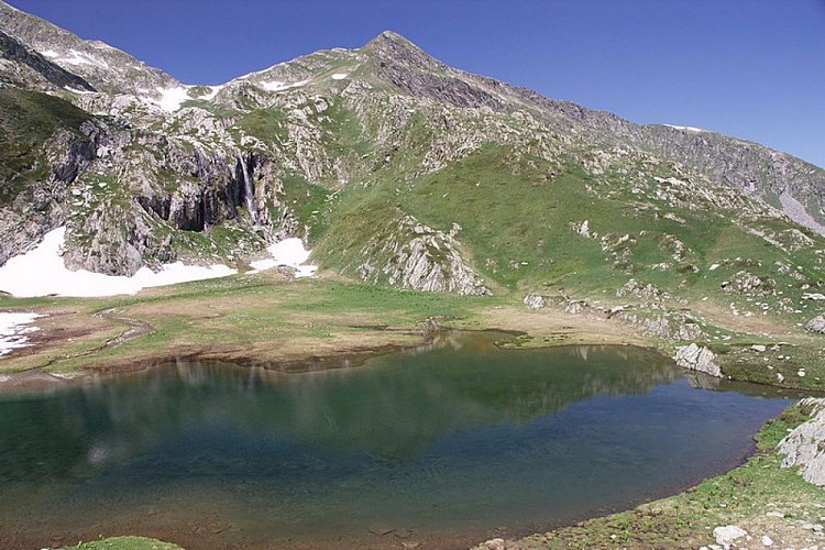 Il Lago della Vacca dai pressi del Colle ovest del Sabbione