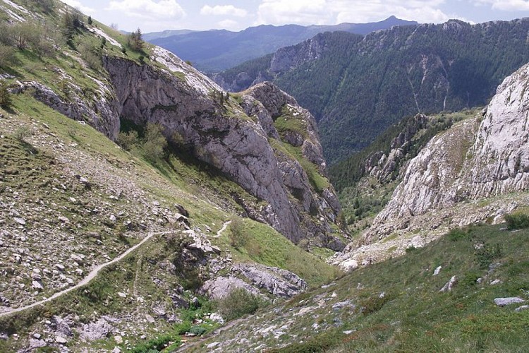 La stretta Gola delle Saline