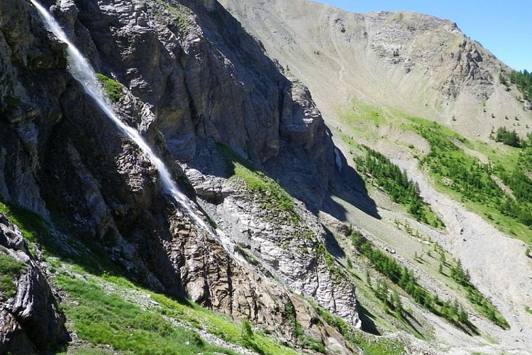 La cascade du Cimet, Haut Verdon