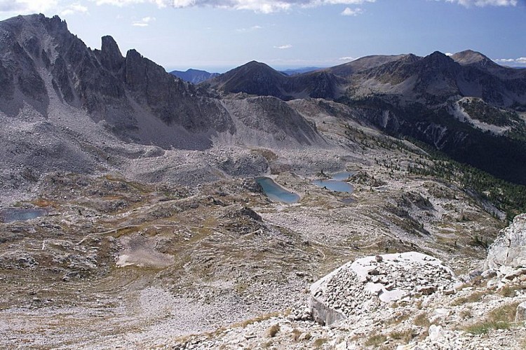 I Lacs de Fremamorte dal Colle di Fremamorta